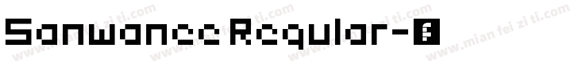 Sanwanee Regular字体转换